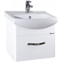 Тумба под раковину Bellezza Анкона 55 4639608190019 подвесная Белая — фото 1, Тумбы под раковину