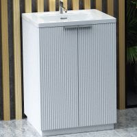 Тумба с раковиной SanVit Рольф 61 krolf613d Белая глянцевая — фото 1, Тумбы с раковиной