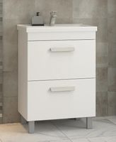 Тумба под раковину Vigo Nova 70 tn.NOV.MIR.70.2Y Белая — фото 2, Тумбы под раковину