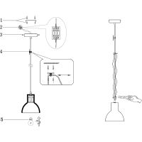 Подвесной светильник Maytoni Loft Broni T434-PL-01-GR Серый Черный — фото 10, Подвесные светильники