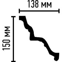 Товар: Карниз Decomaster 95139 2400x150x138 мм - фото 2 Карниз Decomaster 95139 2400x150x138 мм — фото 2, Карнизы