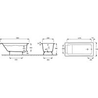 Товар: Чугунная ванна Jacob Delafon Parallel 150x70 E2946-00 с антискользящим покрытием - фото 4 Чугунная ванна Jacob Delafon Parallel 150x70 E2946-00 с антискользящим покрытием — фото 4, Чугунные ванны
