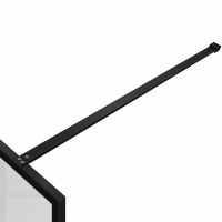 Душевая перегородка Vincea Walk-In 100 VSW-1HC100CFB профиль Черный матовый стекло прозрачное/рифленое — фото 3, Душевые перегородки