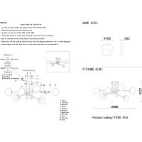 Товар: Потолочный светильник Crystal Lux Fidel PL6 Black Белый Черный Бронза - фото 3 Потолочный светильник Crystal Lux Fidel PL6 Black Белый Черный Бронза — фото 3, Светильники