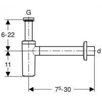 Сифон для раковины Geberit 151.035.11.1 Белый — фото 3, Сифоны для раковины