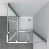 Душевой уголок Vincea Rapid 100x100 VSS-3R90/10CL профиль Хром стекло прозрачное — фото 3, Квадратные душевые уголки