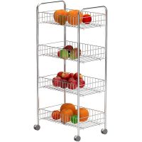 Тележка для кухни Tekno-tel MG004 Хром — фото 2, Аксессуары для кухни