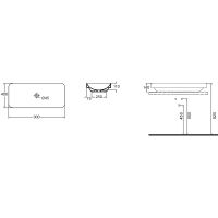Раковина-чаша Azzurra Elegance Soft 90 ELLG090400S0BI/(ESO90 bi)*0 Белая — фото 3, Раковины