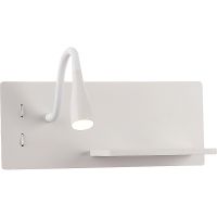 Настенный светильник Crystal Lux CLT 217W Qi+USB WH Белый — фото 4, Бра