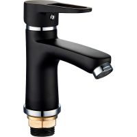 Смеситель для раковины Ростовская Мануфактура Сантехники SL77BL-001F Черный — фото 1, Смесители