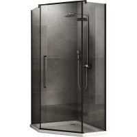 Душевой уголок Abber Ewiges Wasser 80х80 AG05080B профиль Черный стекло прозрачное — фото 1, Душевые уголки