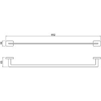 Товар: Полотенцедержатель Aquatek Либра AQ4314MB Черный матовый - фото 2 Полотенцедержатель Aquatek Либра AQ4314MB Черный матовый — фото 2, Полотенцедержатели