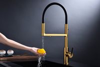 Смеситель для кухни Paulmark Tornado To213402-BG Брашированное золото — фото 7, Смесители для кухни