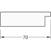 Зеркало Evoform Octagon 57x72 BY 7094 в багетной раме - Соты медь 70 мм — фото 4, Мебель для ванной
