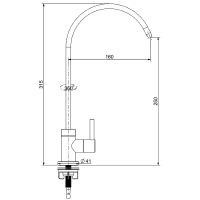Кран для одного типа воды Splenka S249.60.05 Сатин — фото 12, Краны