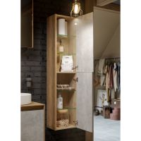 Корпус шкафа пенала Aqwella 5 Stars Mobi 36 MOB0535W подвесной Белый — фото 2, Мебель для ванной