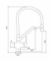 Смеситель для кухни Gappo G4398-83 Золотой сатин Черный — фото 14, Смесители для кухни