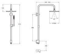 Товар: Душевая система Jacob Delafon EO E11715-CP Хром - фото 3 Душевая система Jacob Delafon EO E11715-CP Хром — фото 3, Душевое оборудование. Душевая программа