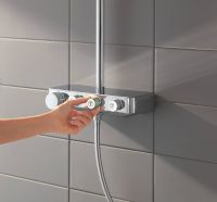 Душевая система Grohe Euphoria с термостатом Хром арт-26508000 — фото 8, Душевые стойки