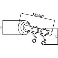 Крючок для шторы Boheme Medici 10629 Бронза — фото 2, Крючки для полотенец