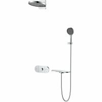 Душевая система Vincea Futura VSFW-2F12TCH с термостатом Хром — фото 1, Встраиваемые душевые комплекты