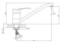 Смеситель для кухни Viko V-6013 Хром — фото 11, Смесители для кухни