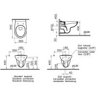 Комплект унитаза с инсталляцией Vitra Normus 9773B003-7200 с сиденьем Микролифт и клавишей смыва Хром глянцевый — фото 16, Комплекты унитаз + инсталляция