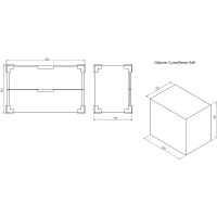 Тумба с раковиной Creto Bravo 100 22-BrW100 подвесная Белая глянцевая — фото 14, Мебель для ванной
