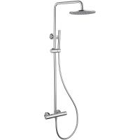 Душевая система Abber Wasser Kreis AF8160 с термостатом Хром — фото 1, Душевые стойки