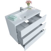 Товар: Тумба с раковиной SanVit Кубэ-3 90 kkube3090w Белая глянцевая - фото 6 Тумба с раковиной SanVit Кубэ-3 90 kkube3090w Белая глянцевая — фото 6, Мебель для ванной