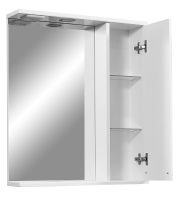 Зеркало со шкафом Stella Polar Ванда 60/С SP-00000199 с подсветкой Белое — фото 5, Зеркальные шкафы в ванную