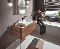 Смеситель для раковины Hansgrohe Vivenis 75020670 Черный матовый — фото 4, Смесители для раковины