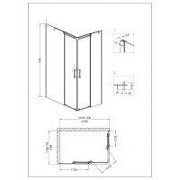 Товар: Душевой уголок Grossman Galaxy 120x80 L GR-3120L профиль Хром стекло прозрачное - фото 3 Душевой уголок Grossman Galaxy 120x80 L GR-3120L профиль Хром стекло прозрачное — фото 3, Душевые уголки