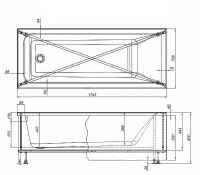Товар: Акриловая ванна Aquanet Alessa 175х70 332916 без гидромассажа - фото 6 Акриловая ванна Aquanet Alessa 175х70 332916 без гидромассажа — фото 6, Ванны