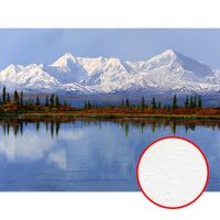 Фреска Ortograf Горы 11850 Фактура бархат FX Флизелин (3,6*2,7) Голубой/Зеленый, Горы/Пейзаж/Природа — фото 1, Фрески