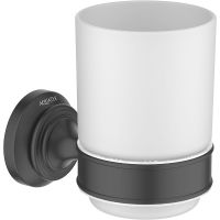 Стакан для зубных щеток Aquatek Классик AQ4504MB Черный матовый — фото 1, Мыльницы