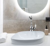 Смеситель для раковины GPD Retro MTL180 Хром — фото 6, Смесители