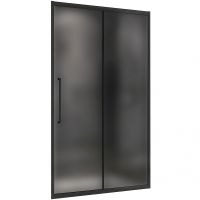 Душевая дверь Abber Schwarzer Diamant 140 AG30140BMH профиль Черный стекло матовое — фото 1, Раздвижные душевые двери