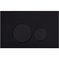 Клавиша смыва Olive's Plaza PL411B Черная матовая — фото 1, Кнопки смыва