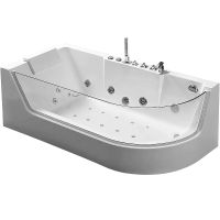 Акриловая ванна Ceruttispa С-403A L 170x80 10350 с гидромассажем — фото 1, Акриловые ванны