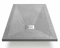 Душевой поддон из искусственного камня Vincea 100x100 VST-4SR1010G Серый — фото 2, Душевые поддоны