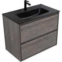 Тумба под раковину Aquanet Милан 80 336374 подвесная Дуб рошелье — фото 6, Тумбы под раковину