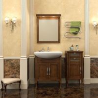 Тумба Opadiris Мираж 44 L Светлый орех арт-00-00000047 — фото 3, Комоды и тумбы для ванной комнаты