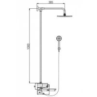 Душевая система Rav Slezak Murray MU253.5/4KB Хром — фото 2, Душевые стойки