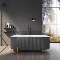 Товар: Акриловая ванна Black&White Swan SB310 Grey 170x78 310SBGR Серая матовая Белая глянцевая без гидромассажа - фото 6 Акриловая ванна Black&White Swan SB310 Grey 170x78 310SBGR Серая матовая Белая глянцевая без гидромассажа — фото 6, Ванны