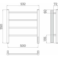 Товар: Электрический полотенцесушитель Terminus Аврора П4 500х550 4670078544391 Хром - фото 5 Электрический полотенцесушитель Terminus Аврора П4 500х550 4670078544391 Хром — фото 5, Электрические полотенцесушители