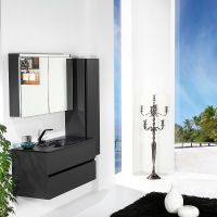 Товар: Шкаф пенал Boheme Armadi Art Vallessi 35 836-A matt подвесной Антрацит матовый - фото 2 Шкаф пенал Boheme Armadi Art Vallessi 35 836-A matt подвесной Антрацит матовый — фото 2, Мебель для ванной