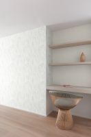 Обои Grandeco Universe 5 UI 3201 Винил на флизелине (1,06*10,05) Сиреневый/Белый, Листья/Цветы/Штукатурка — фото 3, Обои для стен