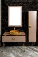 Товар: Тумба под раковину Boheme Armadi Art Lucido 100 770-100-Rose подвесная Пыльная роза - фото 4 Тумба под раковину Boheme Armadi Art Lucido 100 770-100-Rose подвесная Пыльная роза — фото 4, Мебель для ванной