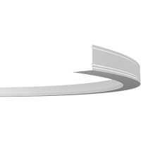 Карниз гибкий Европласт 1.50.226 2000x55x55 мм — фото 1, Карнизы